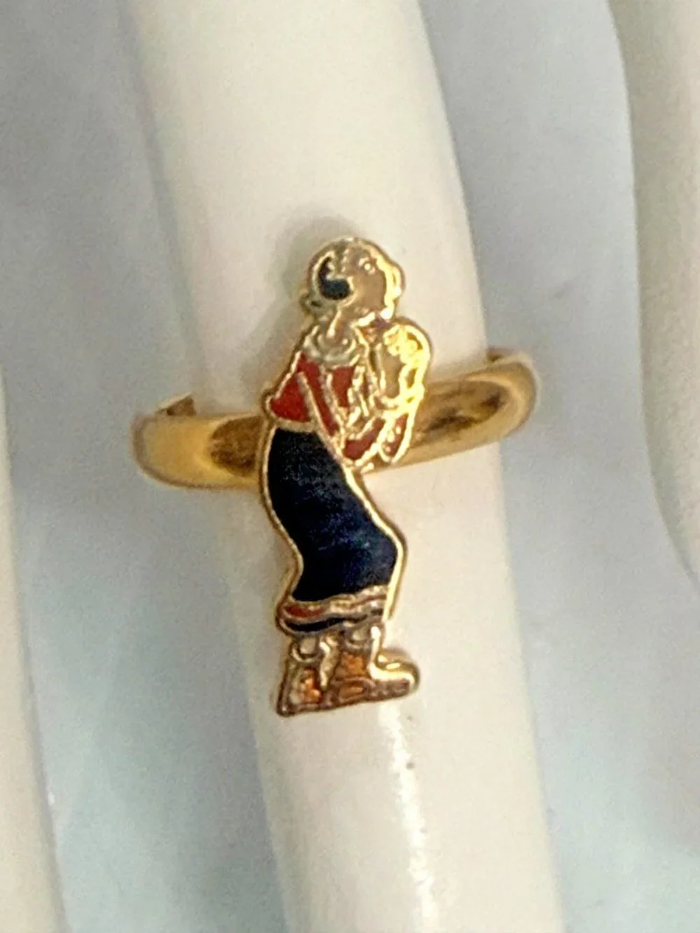 Olive Oyl & Tigger metal adjustable Ring King Features & Disney adjustable